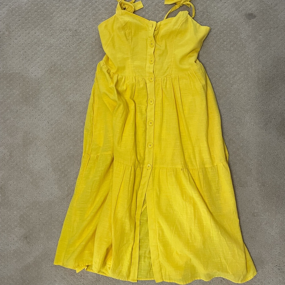 Urban outfitters yellow dress with pockets